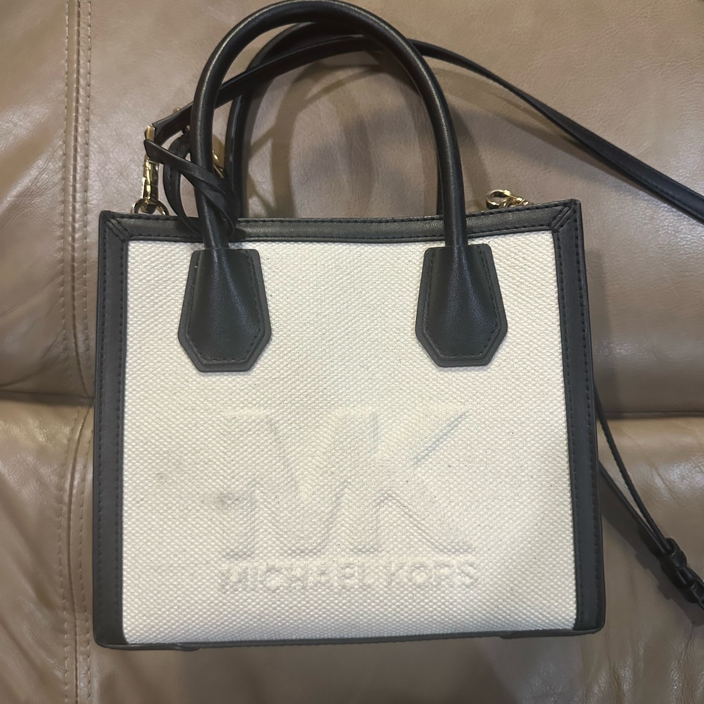 Michael Kors Black and Cream Tote